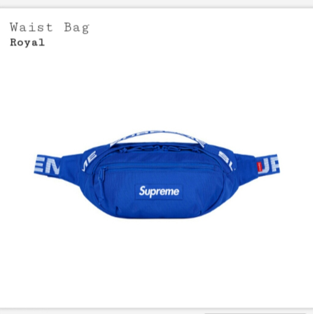 Supreme hip bag ss18 with tag and bag used 2 times